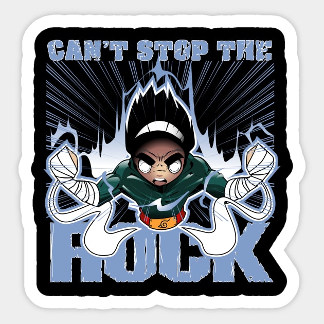 Can't stop the Rock Sticker by Spikeani